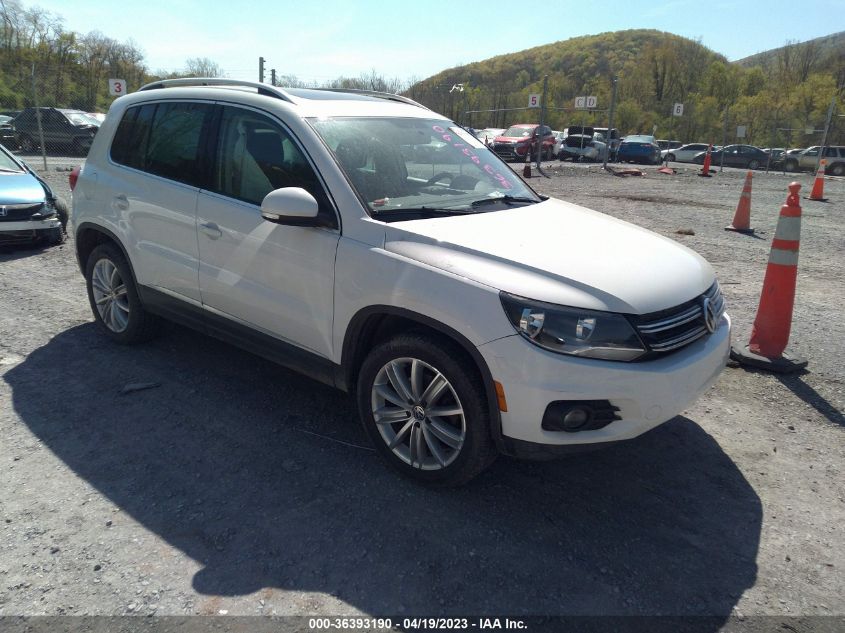 2014 VOLKSWAGEN TIGUAN SEL - WVGAV3AX1EW538919