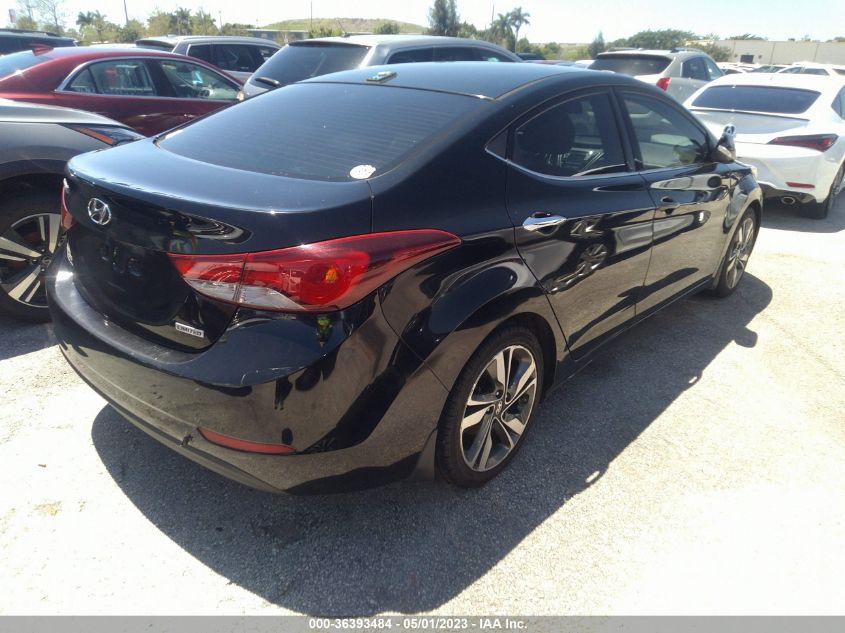 2014 HYUNDAI ELANTRA LIMITED - KMHDH4AE5EU200587