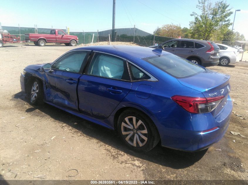 2022 HONDA CIVIC SEDAN LX - 2HGFE2F23NH524456