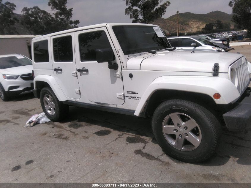 2016 JEEP WRANGLER UNLIMITED SPORT - 1C4BJWDG2GL119564