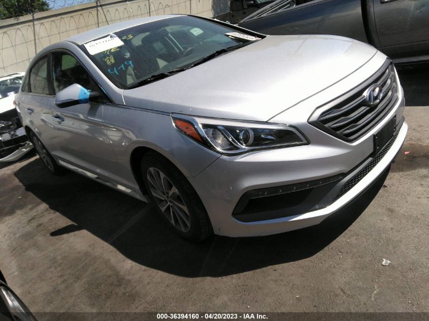 2015 HYUNDAI SONATA 2.4L SPORT - 5NPE34AF3FH097617