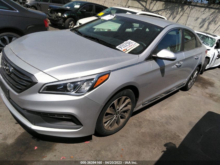 2015 HYUNDAI SONATA 2.4L SPORT - 5NPE34AF3FH097617