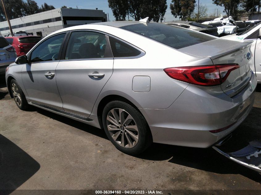 2015 HYUNDAI SONATA 2.4L SPORT - 5NPE34AF3FH097617