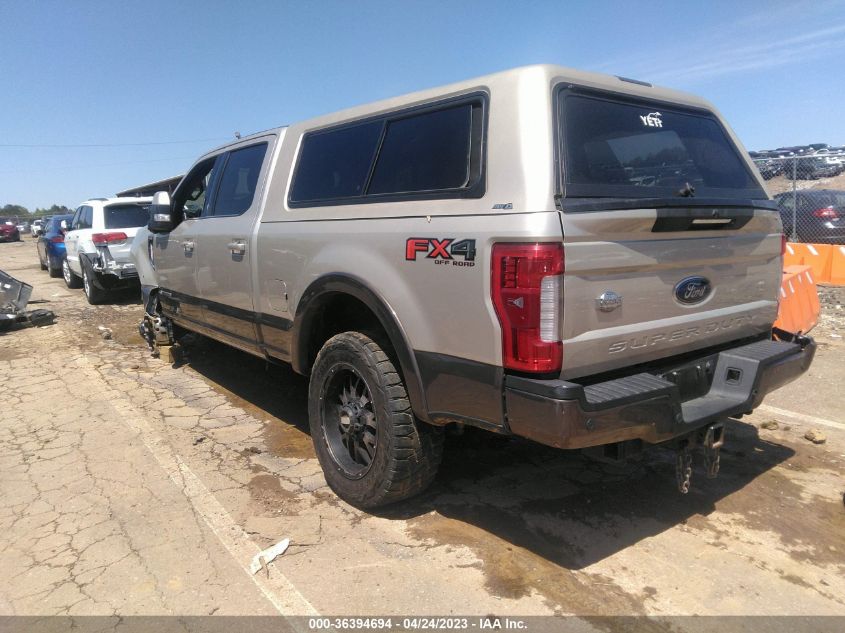 2017 FORD SUPER DUTY F-250 SRW LARIAT/PLATINUM - 1FT7W2BT0HEB51340