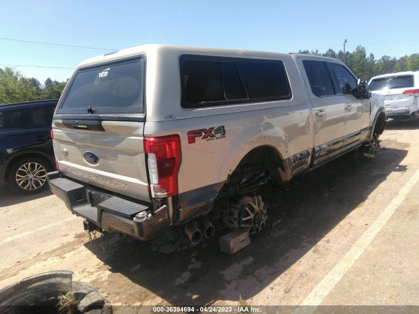 2017 FORD SUPER DUTY F-250 SRW LARIAT/PLATINUM - 1FT7W2BT0HEB51340