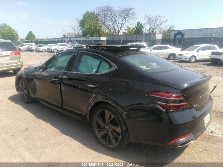 2022 GENESIS G70 3.3T KMTG54TE3NU103249