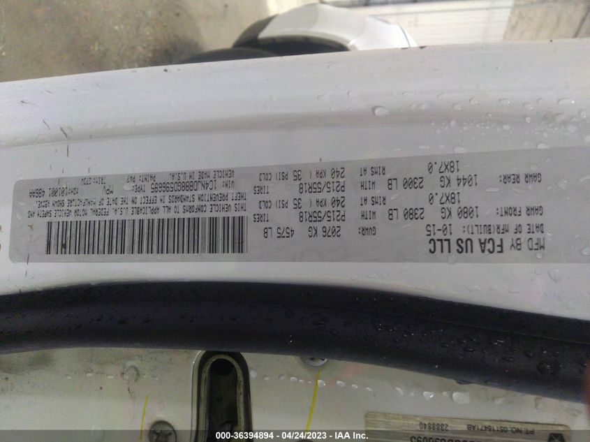 2016 JEEP COMPASS SPORT SE PKG - 1C4NJDBB8GD596695