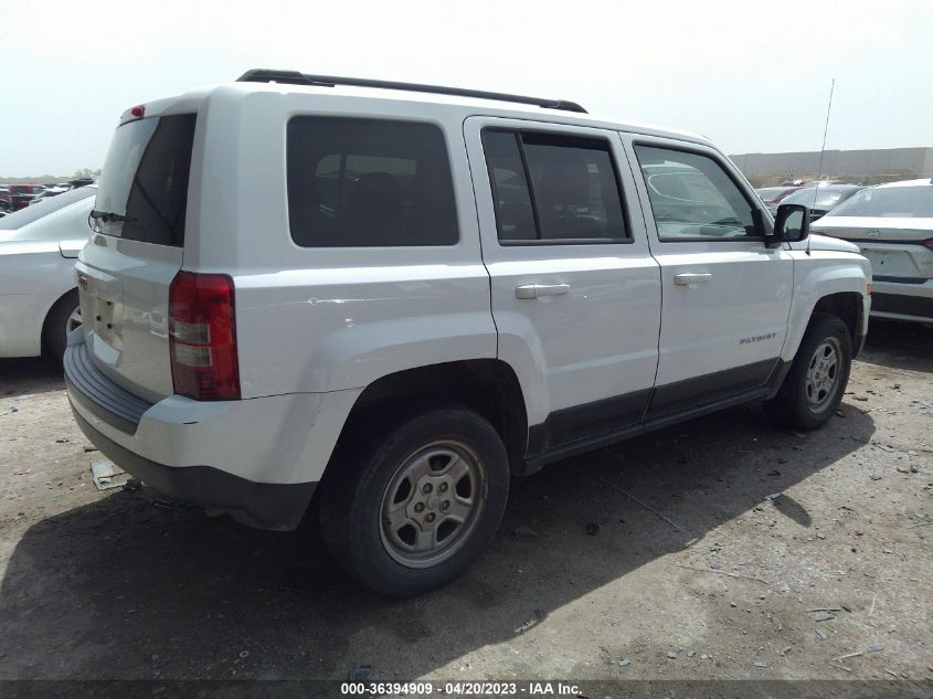 2014 JEEP PATRIOT SPORT - 1C4NJRBB8ED631763