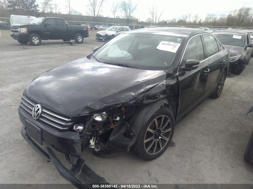 2013 VOLKSWAGEN PASSAT SE W/SUNROOF - 1VWBH7A3XDC091721