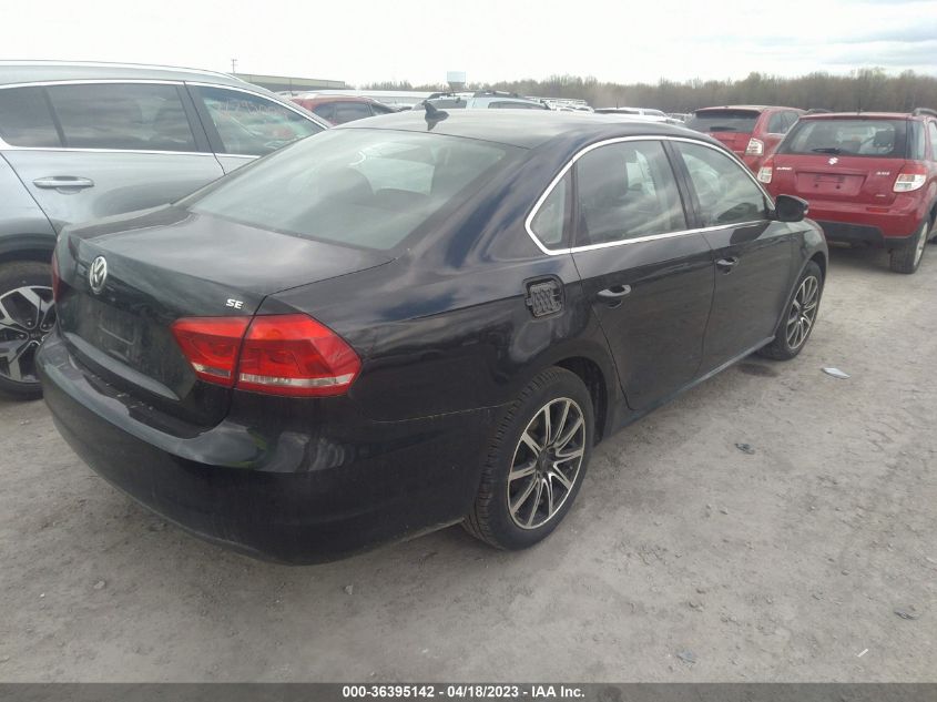 2013 VOLKSWAGEN PASSAT SE W/SUNROOF - 1VWBH7A3XDC091721