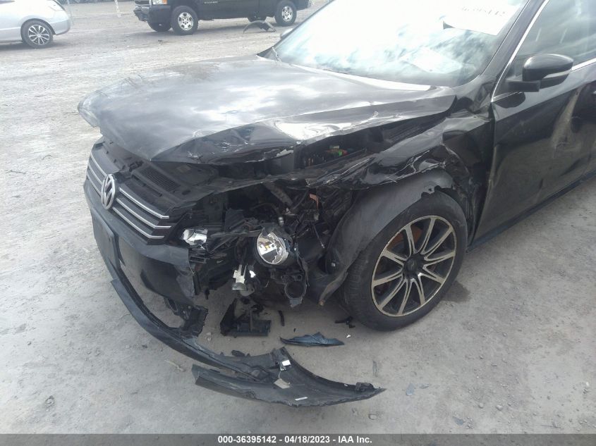 2013 VOLKSWAGEN PASSAT SE W/SUNROOF - 1VWBH7A3XDC091721