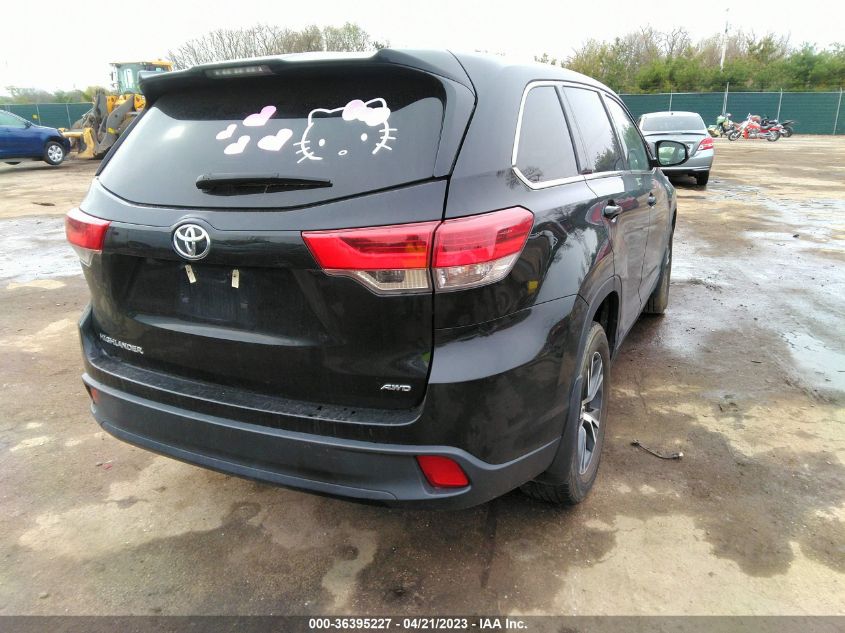 2019 TOYOTA HIGHLANDER LE - 5TDBZRFH2KS926299