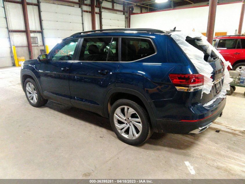 2021 VOLKSWAGEN ATLAS 3.6L V6 SE W/TECHNOLOGY - 1V2HR2CA0MC501787