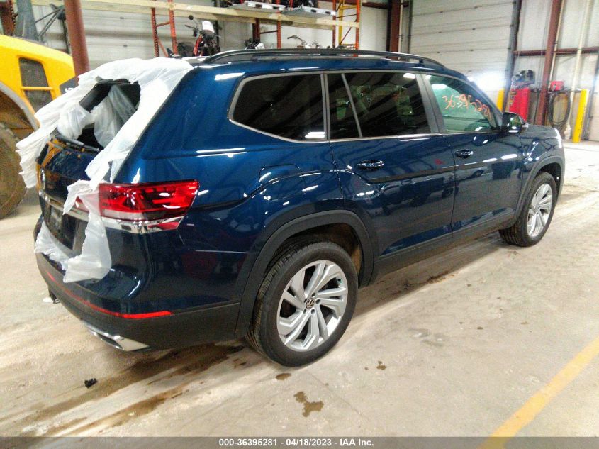 2021 VOLKSWAGEN ATLAS 3.6L V6 SE W/TECHNOLOGY - 1V2HR2CA0MC501787