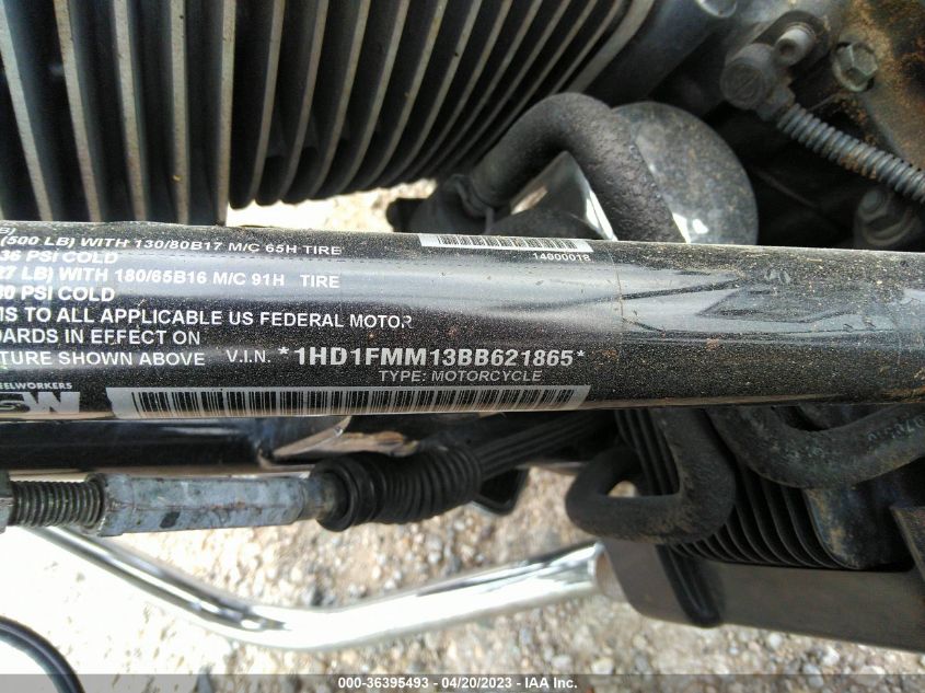 2011 HARLEY-DAVIDSON FLHTP 1HD1FMM13BB621865