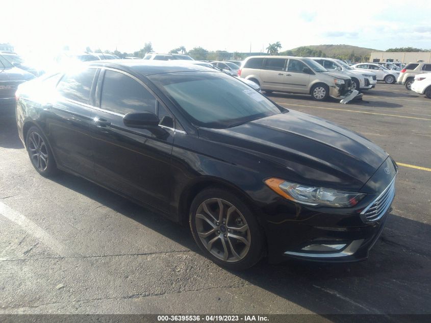 2017 FORD FUSION SE - 3FA6P0H76HR339595