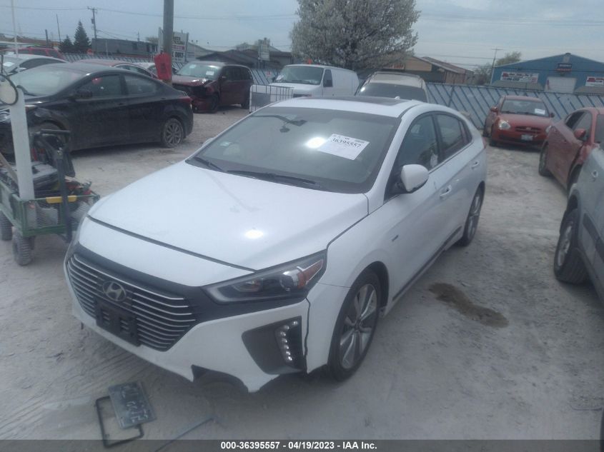 2019 HYUNDAI IONIQ HYBRID LIMITED - KMHC85LC6KU115556