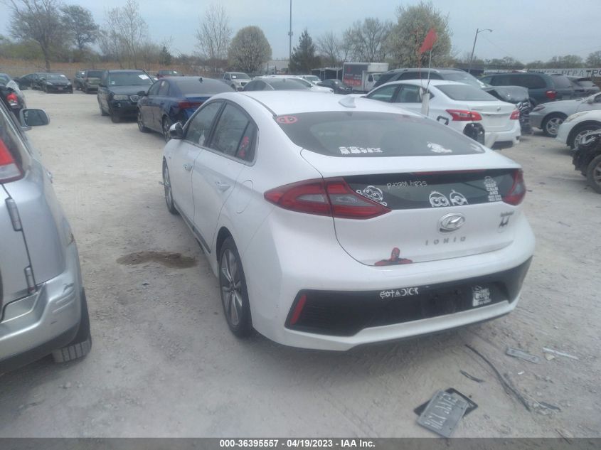 2019 HYUNDAI IONIQ HYBRID LIMITED - KMHC85LC6KU115556