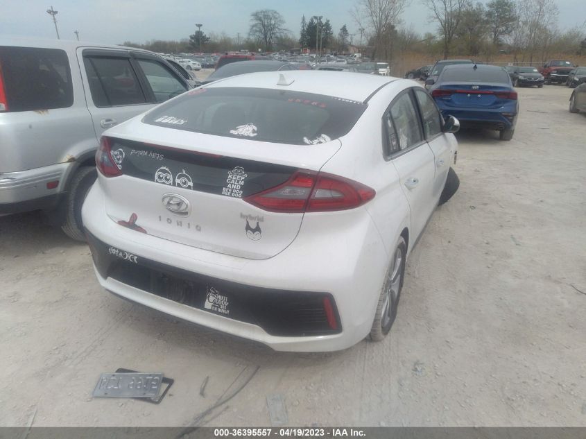 2019 HYUNDAI IONIQ HYBRID LIMITED - KMHC85LC6KU115556