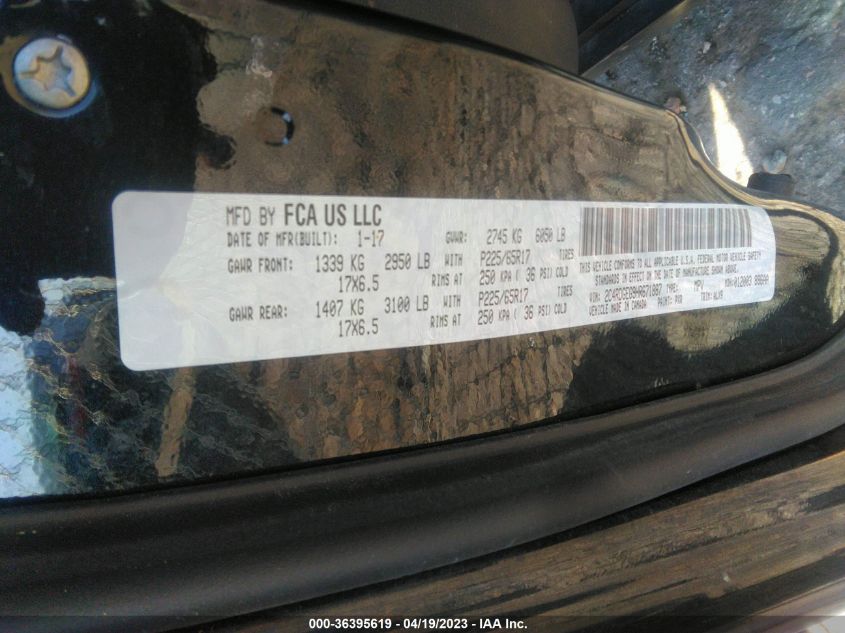 2017 DODGE GRAND CARAVAN GT - 2C4RDGEG9HR671887