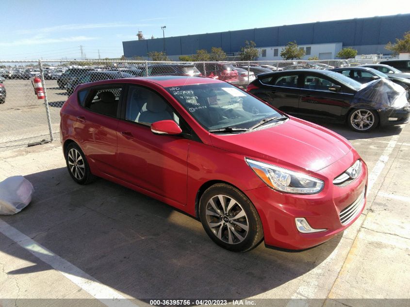 2015 HYUNDAI ACCENT SPORT - KMHCU5AE6FU229577