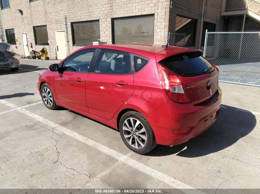 2015 HYUNDAI ACCENT SPORT - KMHCU5AE6FU229577