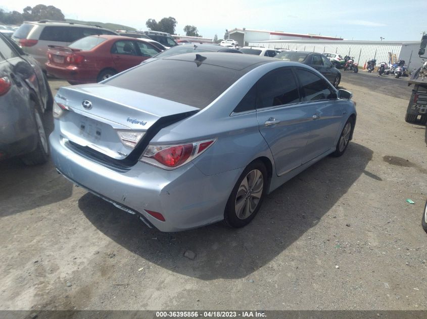 2014 HYUNDAI SONATA HYBRID LIMITED - KMHEC4A40EA107262