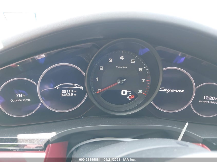VIN WP1BA2AY7MDA43382 2021 PORSCHE CAYENNE