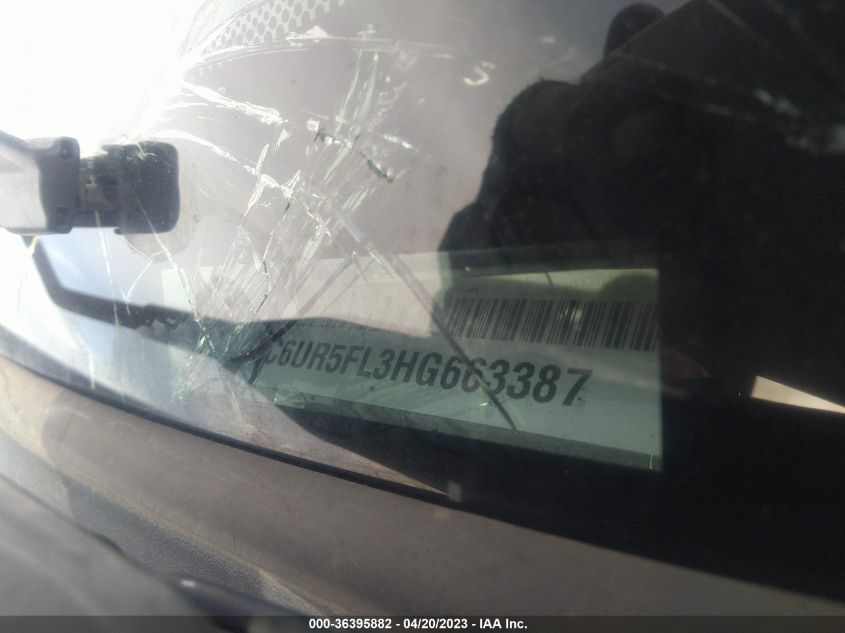 2017 RAM 2500 LARAMIE - 3C6UR5FL3HG663387