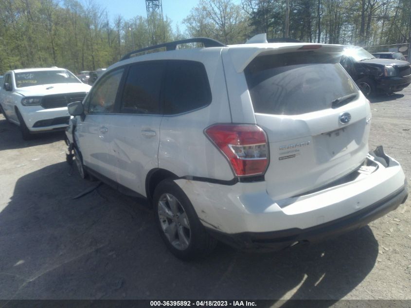 2016 SUBARU FORESTER 2.5I LIMITED - JF2SJARC4GH402285