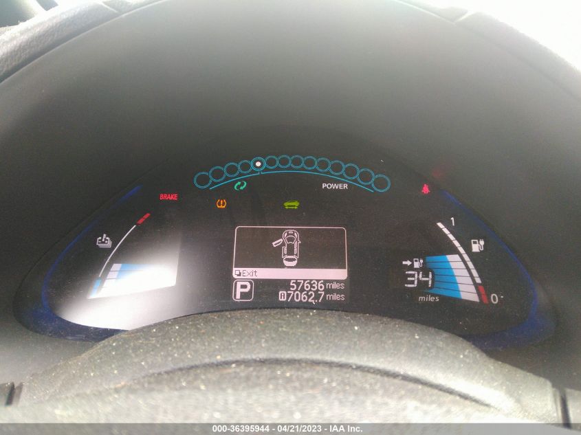 2013 NISSAN LEAF SL - 1N4AZ0CP1DC411839