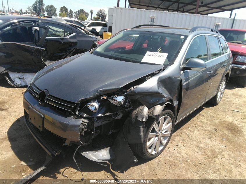 2014 VOLKSWAGEN JETTA SPORTWAGEN TDI W/SUNROOF & NAV - 3VWPL7AJ0EM621844