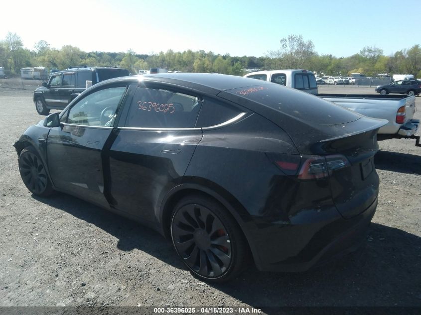 2022 TESLA MODEL Y PERFORMANCE - 7SAYGDEF1NF447483