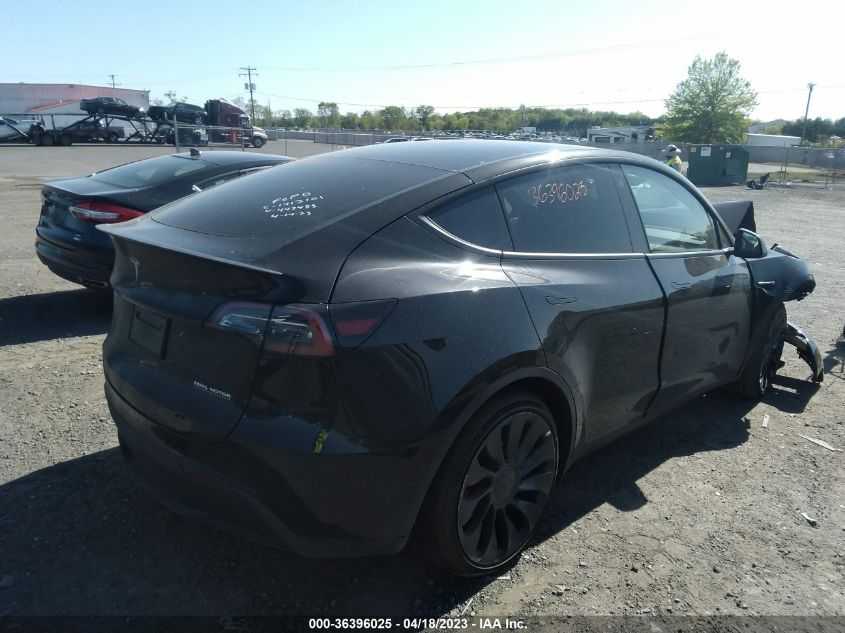 2022 TESLA MODEL Y PERFORMANCE - 7SAYGDEF1NF447483