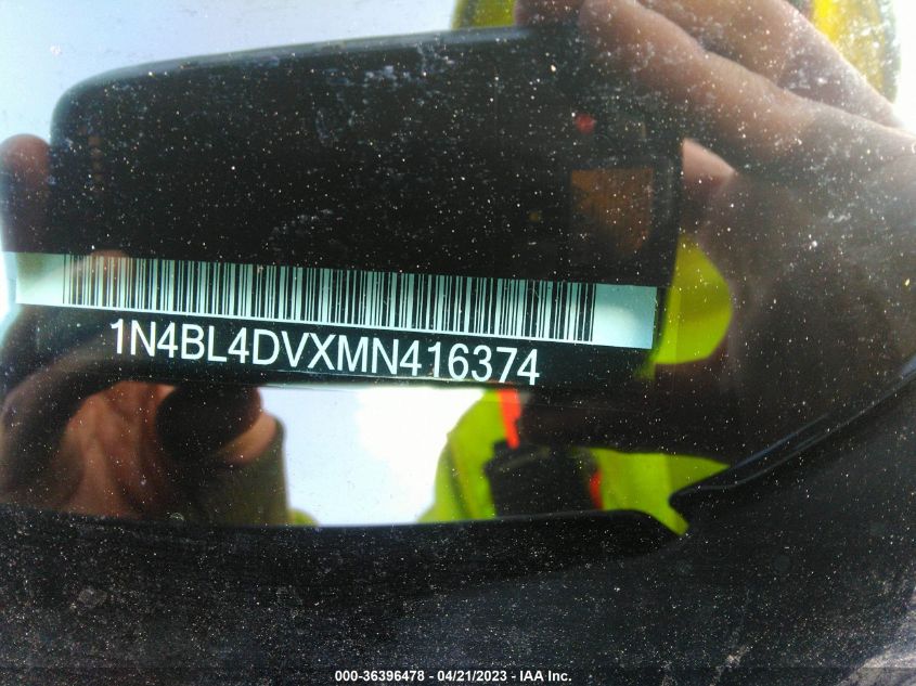 2021 NISSAN ALTIMA 2.5 SV - 1N4BL4DVXMN416374