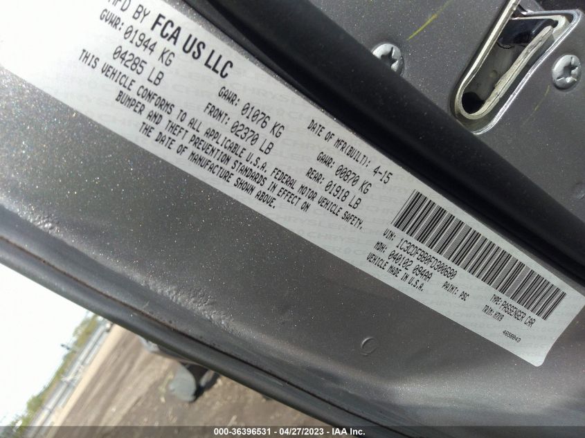 2015 DODGE DART SXT - 1C3CDFBB0FD300680