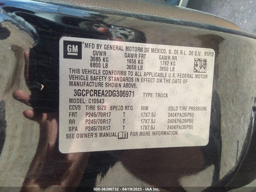 2013 CHEVROLET SILVERADO 1500 LS - 3GCPCREA2DG306971