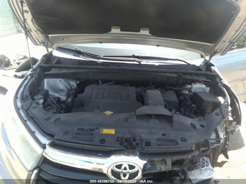 2014 TOYOTA HIGHLANDER LIMITED - 5TDYKRFH4ES017337