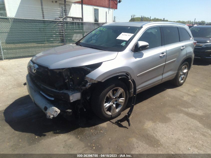 2014 TOYOTA HIGHLANDER LIMITED - 5TDYKRFH4ES017337