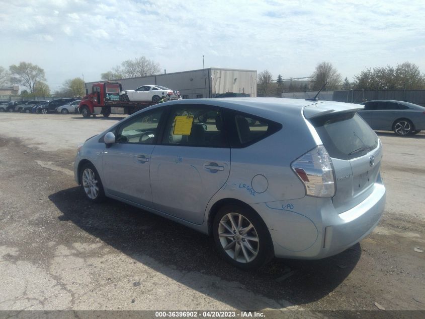 2013 TOYOTA PRIUS V TWO/THREE/FIVE - JTDZN3EU2D3258840