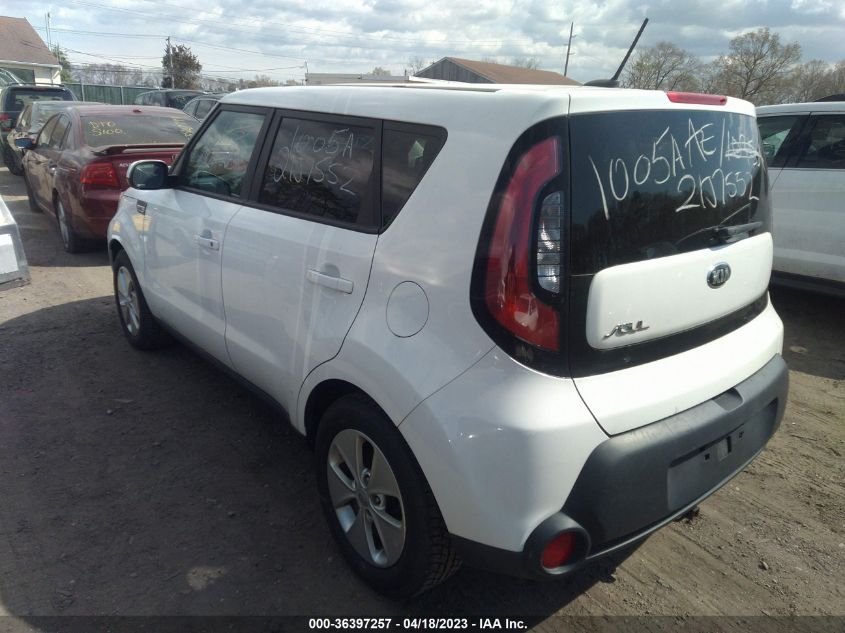 2016 KIA SOUL BASE - KNDJN2A24G7273154