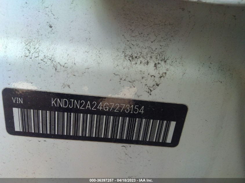 2016 KIA SOUL BASE - KNDJN2A24G7273154