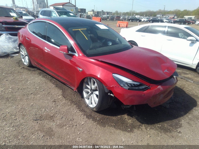 VIN 5YJ3E1EB6JF135145 2018 TESLA MODEL 3 LONG RANGE