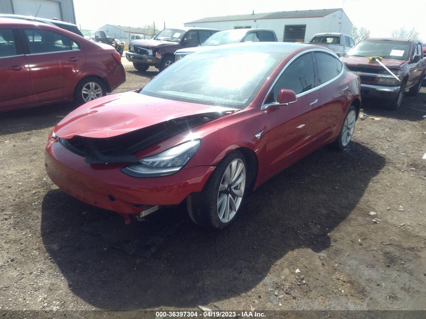 VIN 5YJ3E1EB6JF135145 2018 TESLA MODEL 3 LONG RANGE
