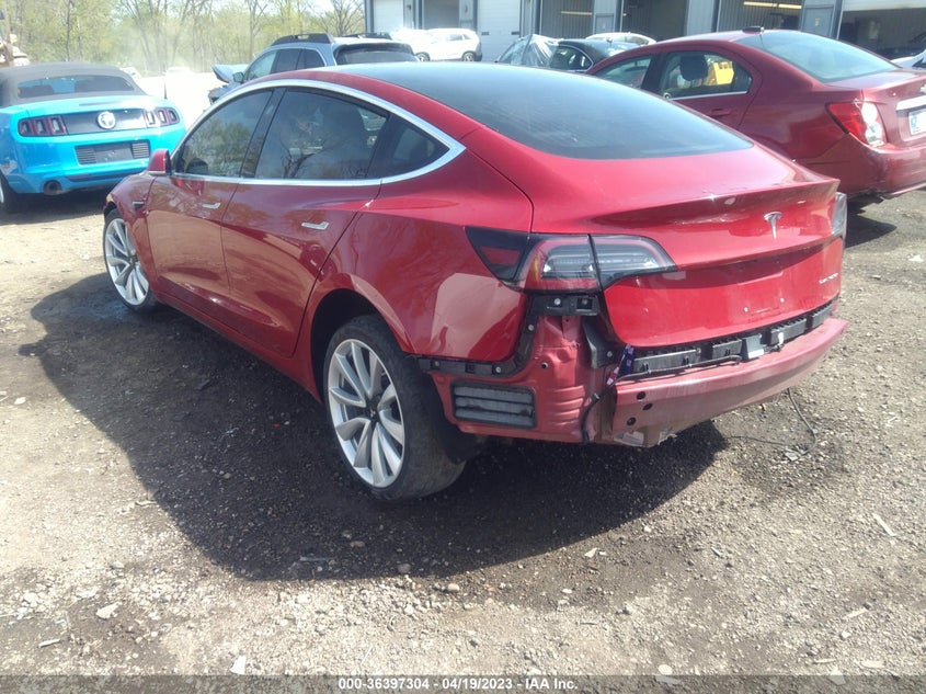 VIN 5YJ3E1EB6JF135145 2018 TESLA MODEL 3 LONG RANGE