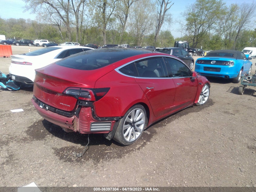 VIN 5YJ3E1EB6JF135145 2018 TESLA MODEL 3 LONG RANGE