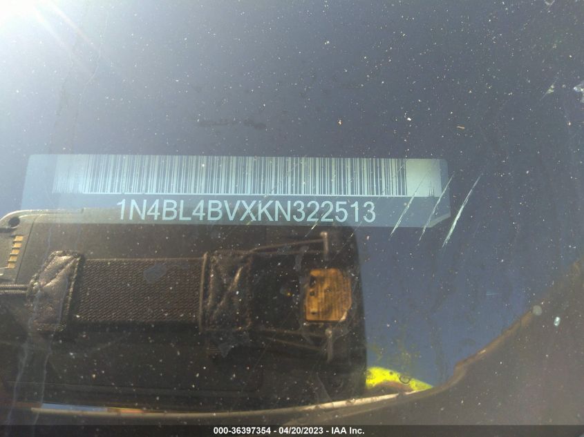 2019 NISSAN ALTIMA 2.5 S - 1N4BL4BVXKN322513
