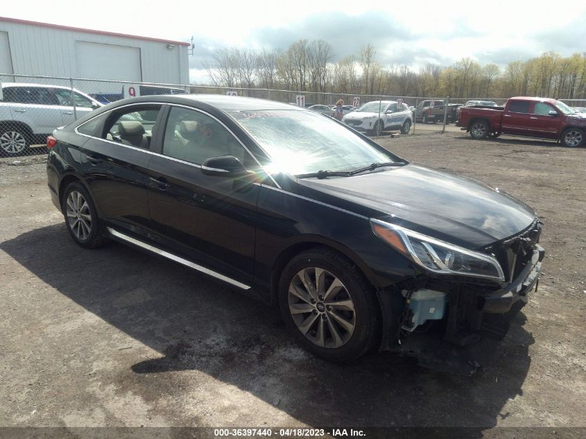 2016 HYUNDAI SONATA 2.4L SPORT - 5NPE34AF9GH262796