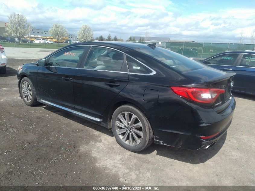 2016 HYUNDAI SONATA 2.4L SPORT - 5NPE34AF9GH262796