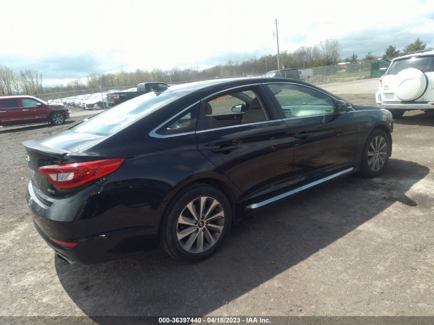 2016 HYUNDAI SONATA 2.4L SPORT - 5NPE34AF9GH262796